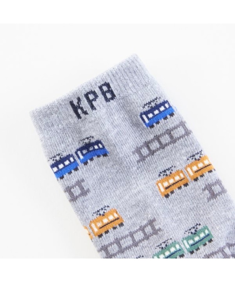 ケーピー(KP)のKPDECO 日本製/電車柄クルーソックス(11～23)1