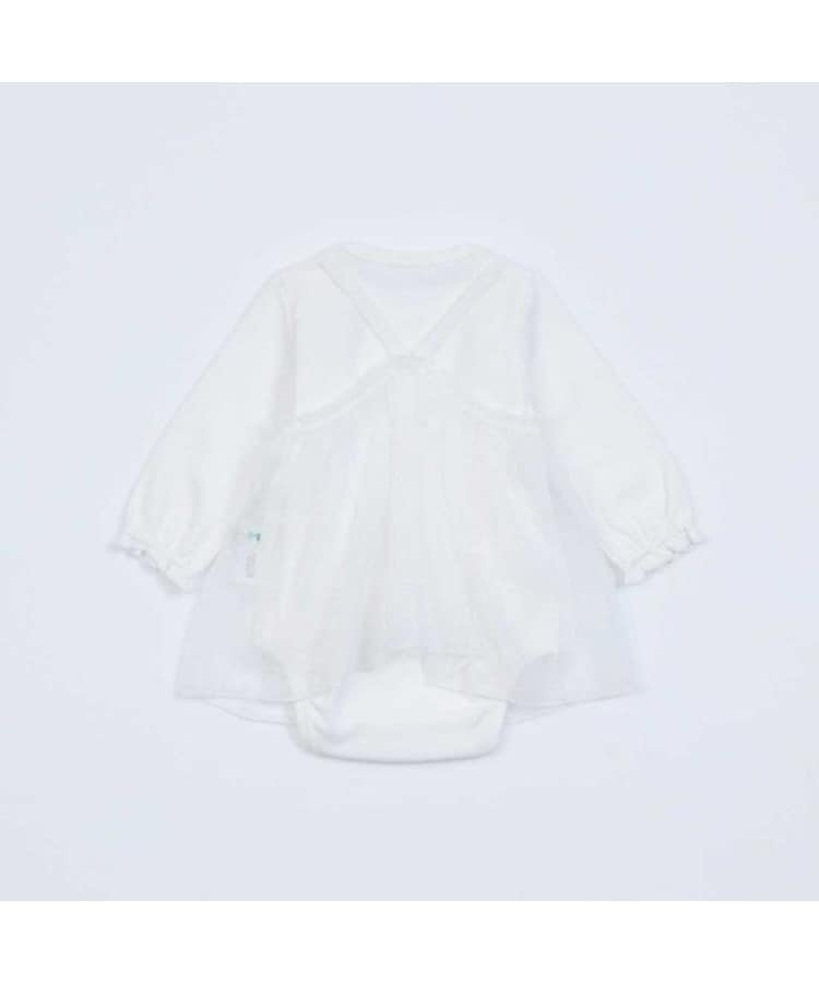 ケーピー(KP)のKP 花モチーフシフォンチュニック＆ロンパースセット1