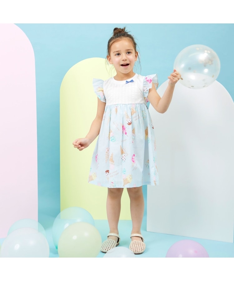 ケーピー(KP)のアイスクリームプリント ワンピース15