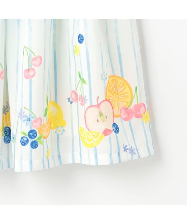 ケーピー(KP)のシフォン フルーツ柄プリント ワンピース7