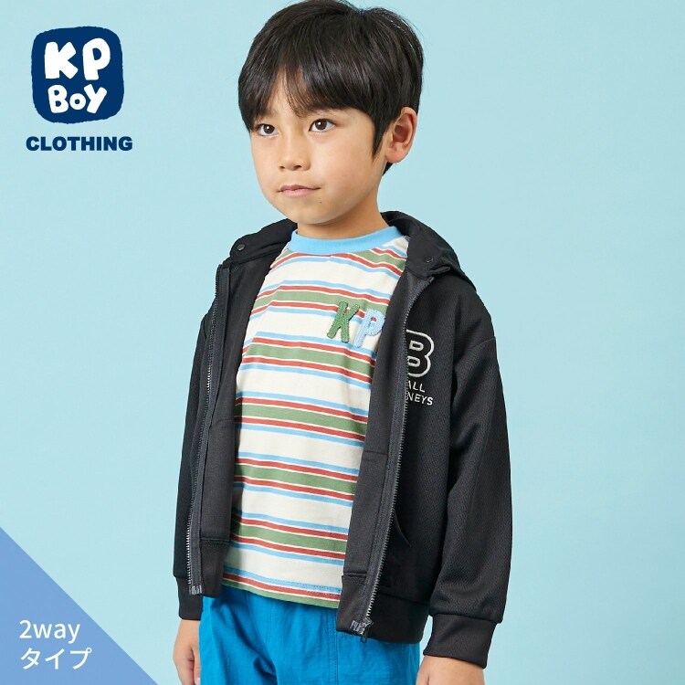 ケーピー(KP)のトリコットメッシュ キシリトール加工 パーカ Ｔシャツ