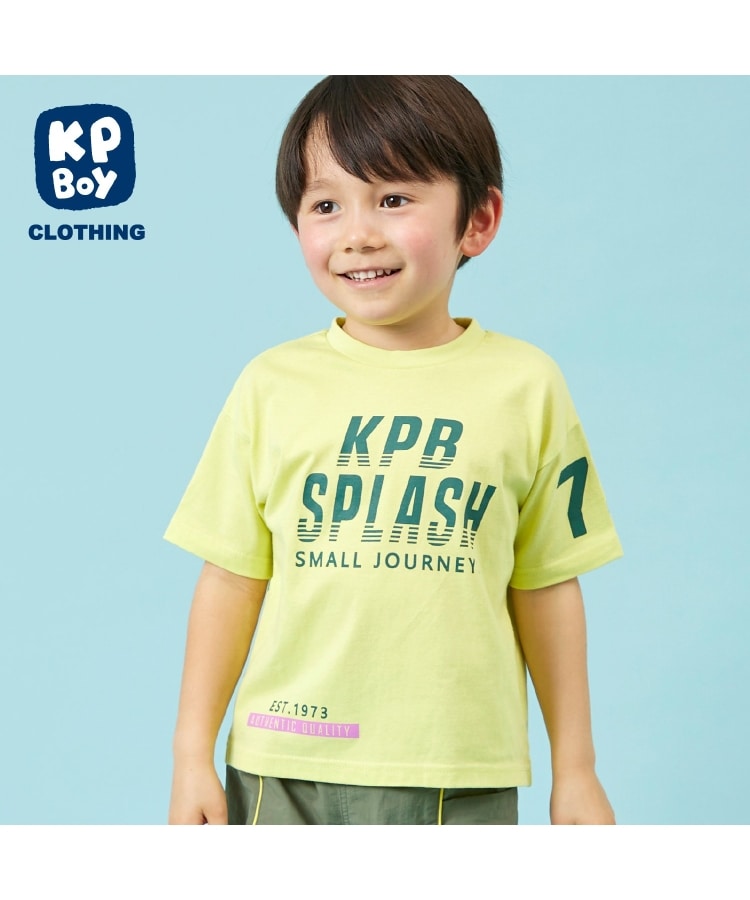 ケーピー(KP)のロゴプリント 半袖Ｔシャツ イエロー(031)