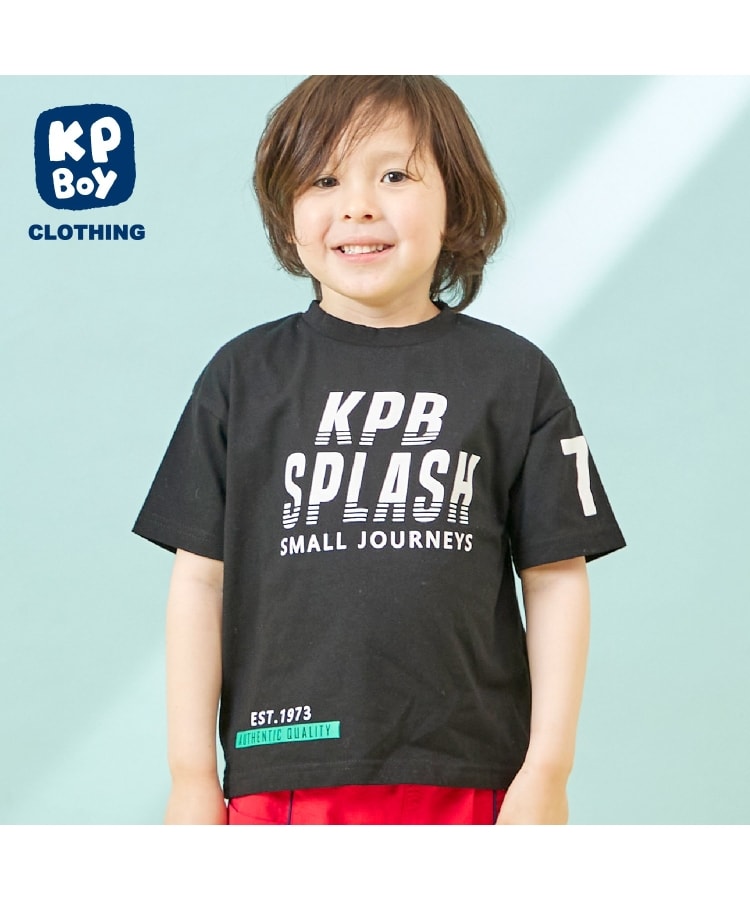 ケーピー(KP)のロゴプリント 半袖Ｔシャツ ブラック(219)