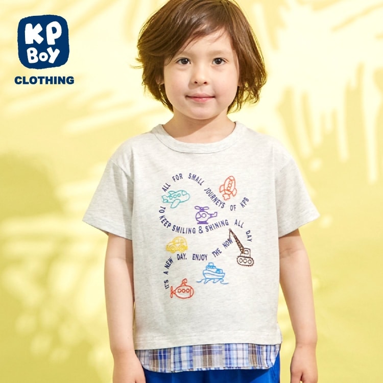 ケーピー(KP)のキシリトール加工 乗り物刺しゅう 半袖Ｔシャツ その他