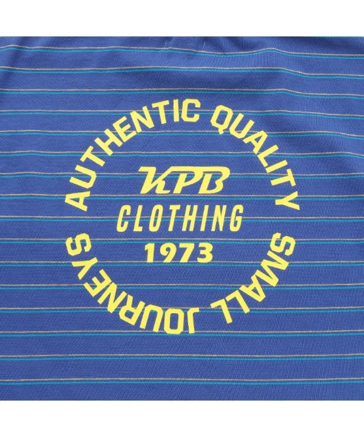 ケーピー(KP)のバックプリント マルチボーダー半袖Tシャツ7