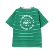 ケーピー(KP)のバックプリント マルチボーダー半袖Tシャツ1