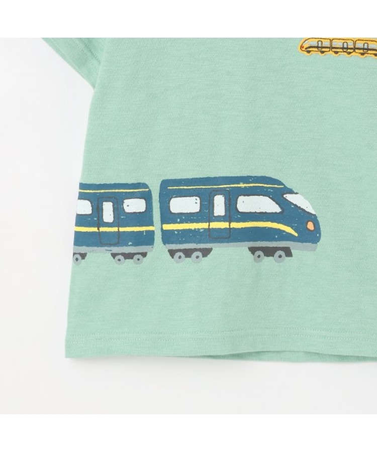 ケーピー(KP)の電車プリント スラブ天竺 半袖Ｔシャツ7