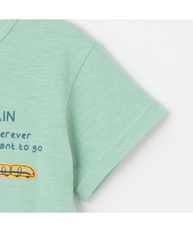 ケーピー(KP)の電車プリント スラブ天竺 半袖Ｔシャツ8