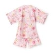 ケーピー(KP)の甚平 ストライプ×花リボン柄1