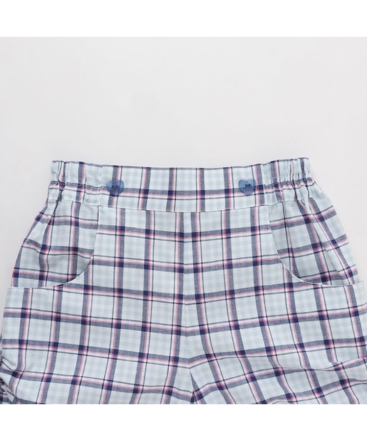 ケーピー(KP)の先染めチェック ショートパンツ2