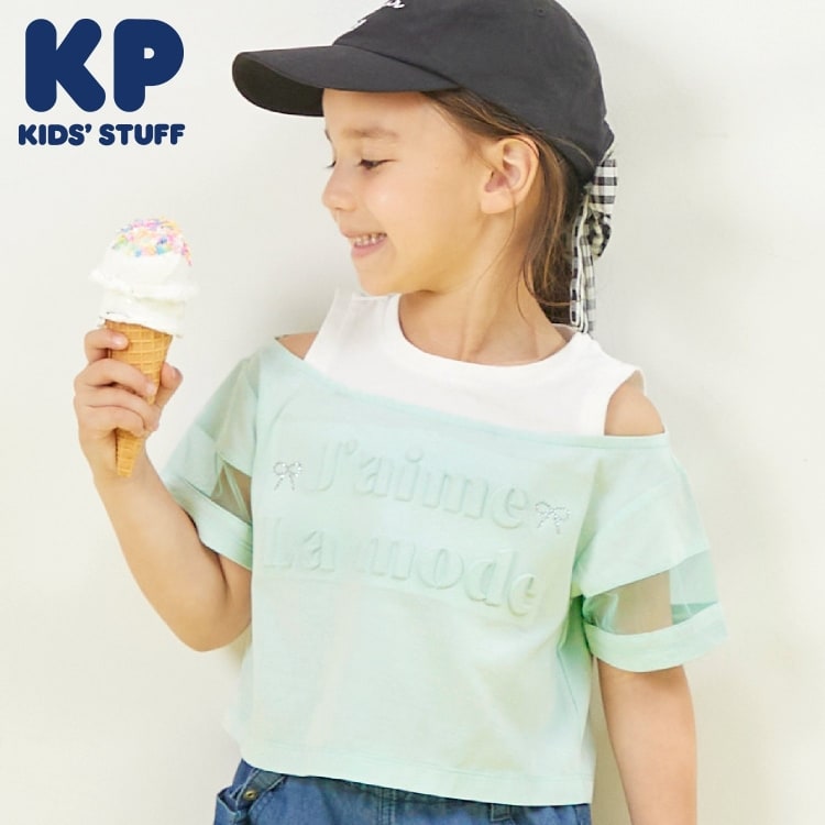 ケーピー(KP)の肩見せ シアースリーブ Tシャツ その他