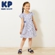 ケーピー(KP)の先染めチェック ワンピース ブルー(091)