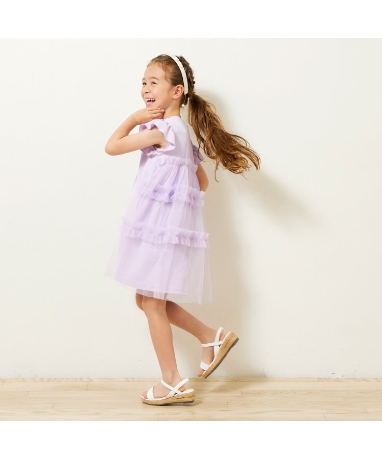 ケーピー(KP)のネックレスつき 鹿の子メッシュワンピース16