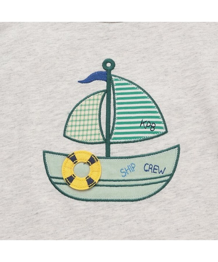 ケーピー(KP)のヨットアップリケ キシリトール加工Ｔシャツ3