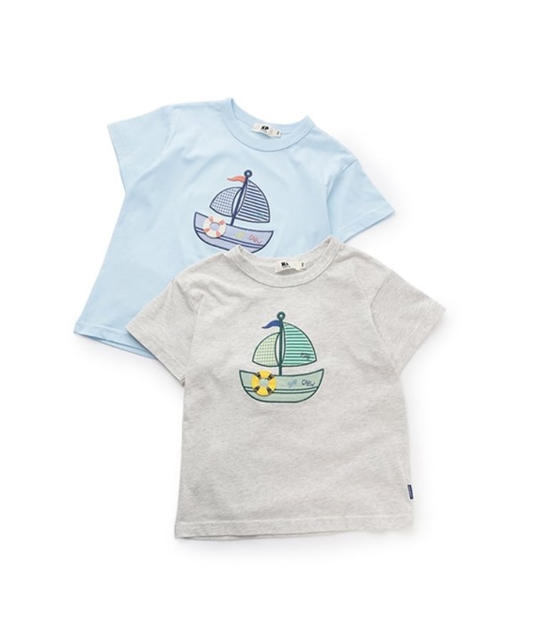 ケーピー(KP)のヨットアップリケ キシリトール加工Ｔシャツ11