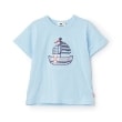 ケーピー(KP)のヨットアップリケ キシリトール加工Ｔシャツ サックスブルー(090)
