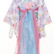 ケーピー(KP)のワンピースにもなる2WAY浴衣 市松×フルーツ柄15