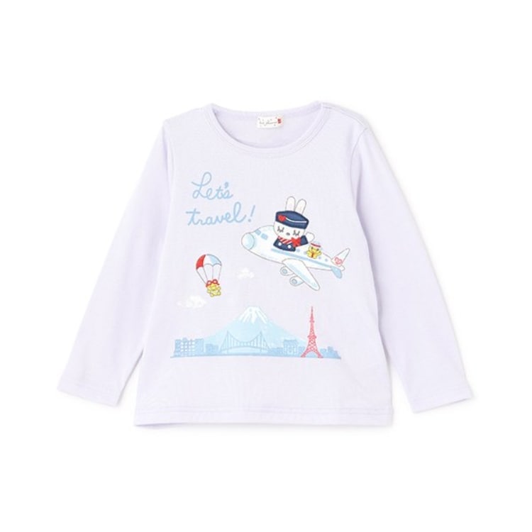 ケーピー(KP)の日本製/トラベルmimi長袖Tシャツ(100～140cm) Ｔシャツ