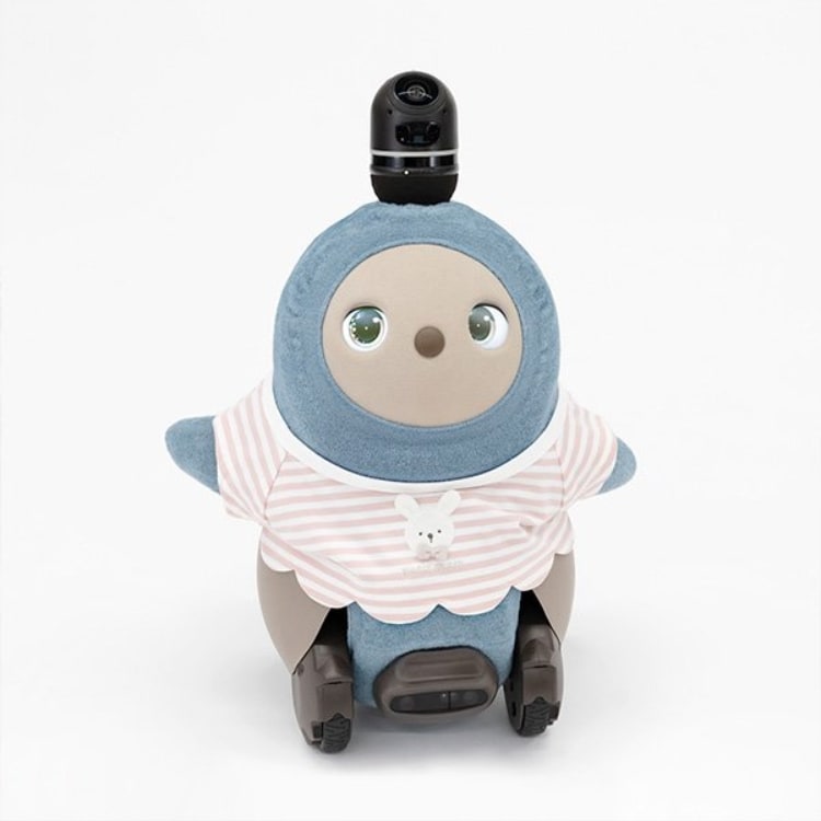 トイウェア(TOYWEAR)のpetit main × LOVOT スカラップボーダーTシャツ Ｔシャツ