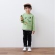 クレードスコープ(kladskap)の恐竜刺しゅう長袖Tシャツ14