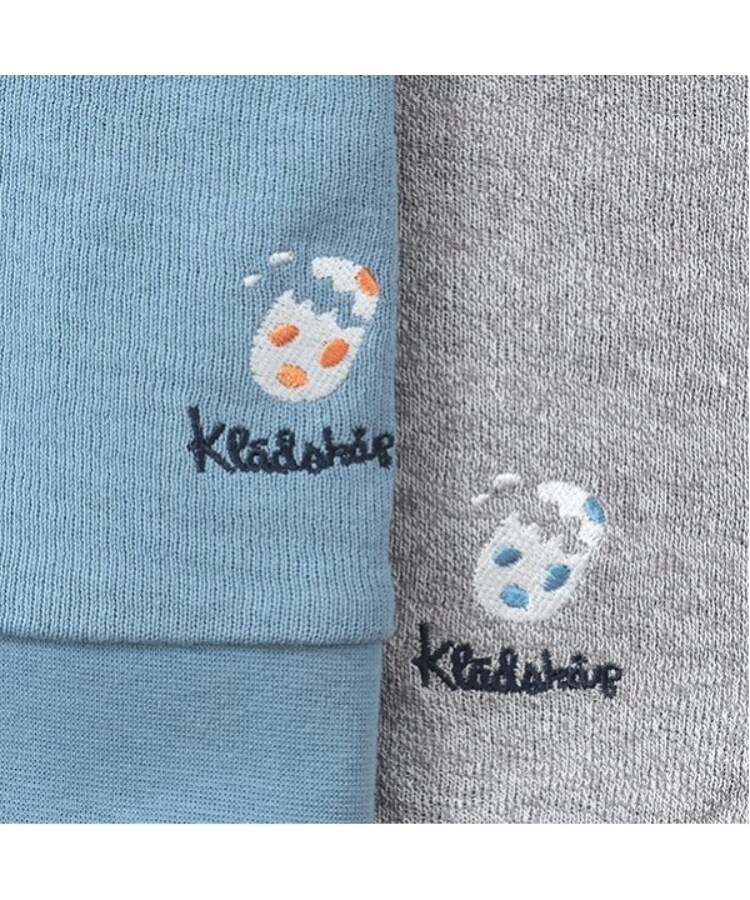 クレードスコープ(kladskap)の恐竜刺しゅう袖ライン接結長袖Tシャツ8