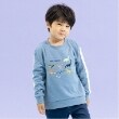 クレードスコープ(kladskap)の恐竜刺しゅう袖ライン接結長袖Tシャツ ブルー(193)