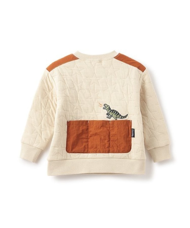 クレードスコープ(kladskap)の恐竜刺繍キルトトレーナー1