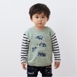 クレードスコープ(kladskap)の車刺しゅう接結長袖Tシャツ カーキ(029)