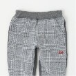 クレードスコープ(kladskap)のチェック前後切替ロング丈裾リブパンツ2