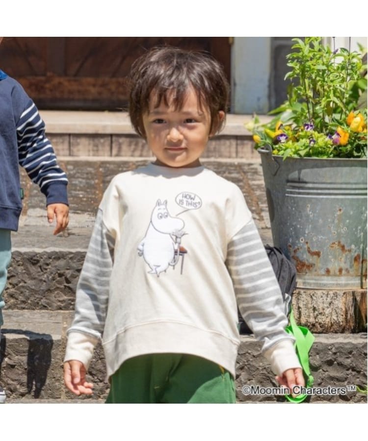 クレードスコープ(kladskap)のMOOMIN/黄金のしっぽ長袖Tシャツ アイボリー(104)