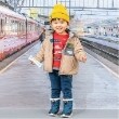 クレードスコープ(kladskap)の電車リバーシブル中わたブルゾン22