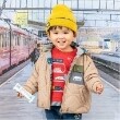 クレードスコープ(kladskap)の電車リバーシブル中わたブルゾン ベージュ(052)