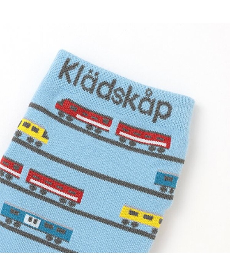 クレードスコープ(kladskap)の電車ショートソックス2足セット2
