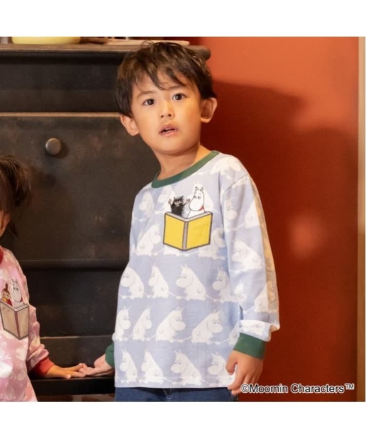 クレードスコープ(kladskap)のMOOMIN/総柄長袖Tシャツ パープル(083)
