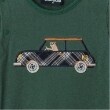 クレードスコープ(kladskap)の車アップリケ長袖カバーオール3