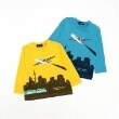 クレードスコープ(kladskap)の空の旅長袖Tシャツ11