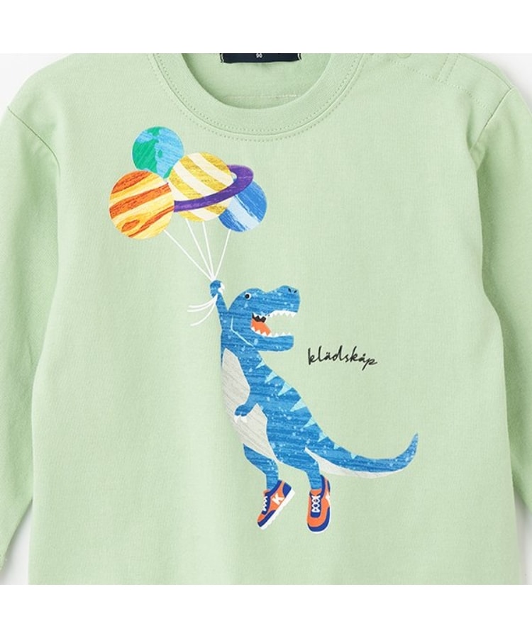 クレードスコープ(kladskap)の風船ザウルス長袖Tシャツ3