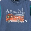 クレードスコープ(kladskap)の働く車袖配色長袖Tシャツ4