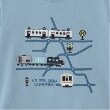 クレードスコープ(kladskap)の電車マップ長袖Tシャツ5