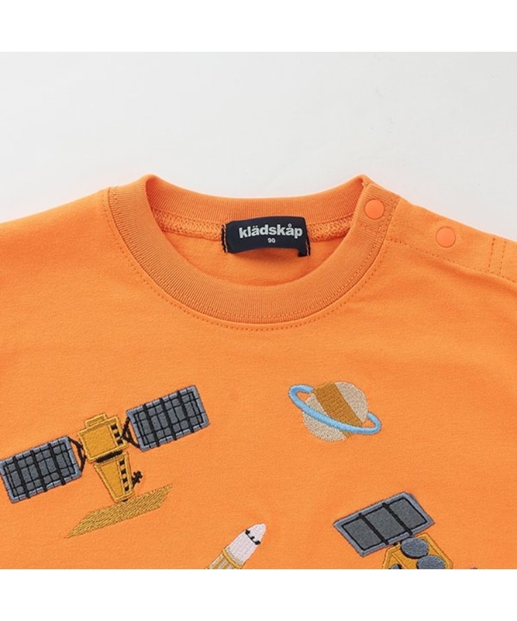 クレードスコープ(kladskap)の裾別布長袖Tシャツ【JAXA LABEL】2