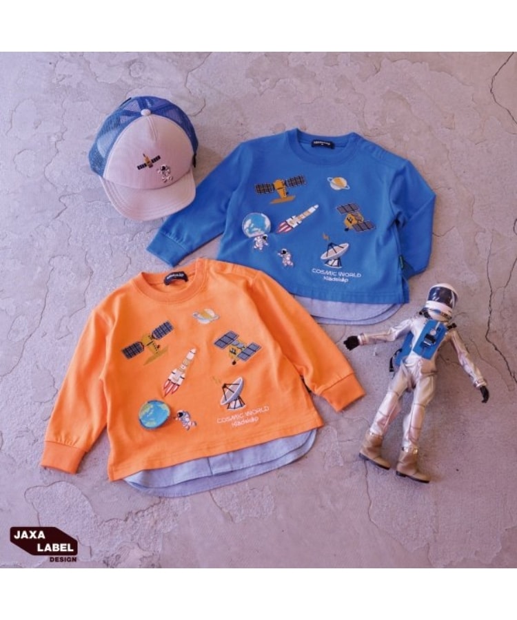 クレードスコープ(kladskap)の裾別布長袖Tシャツ【JAXA LABEL】13
