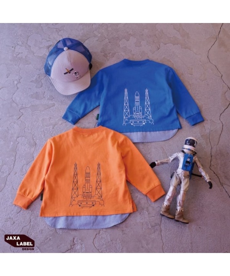クレードスコープ(kladskap)の裾別布長袖Tシャツ【JAXA LABEL】14