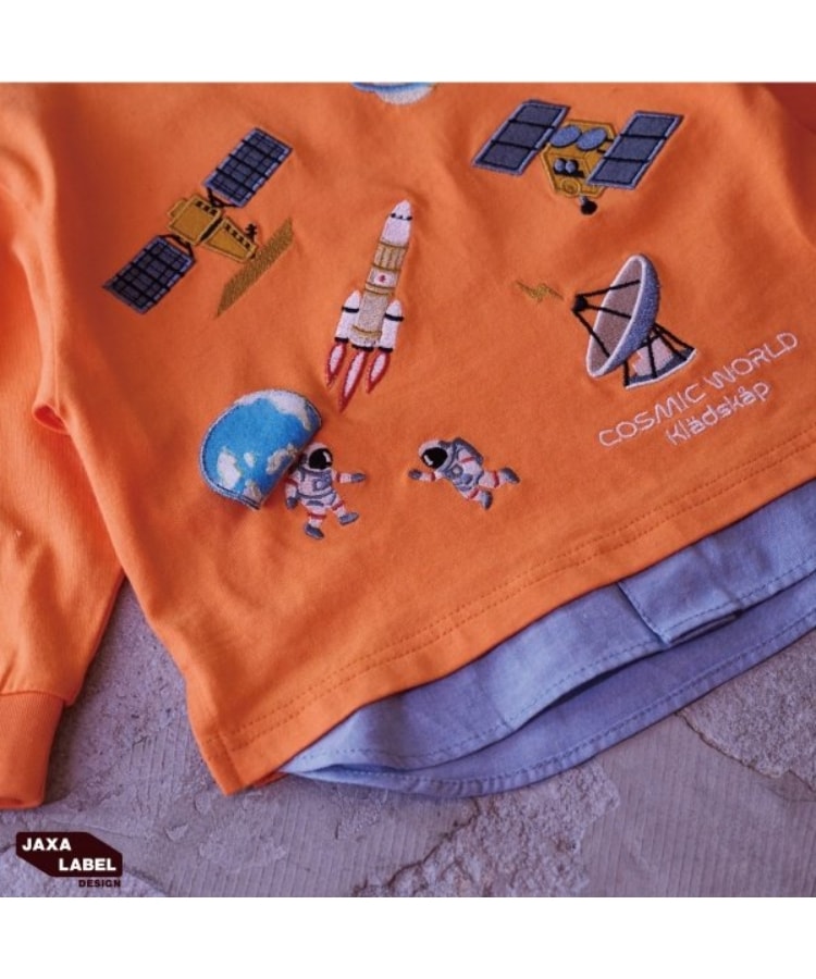クレードスコープ(kladskap)の裾別布長袖Tシャツ【JAXA LABEL】15