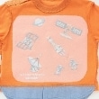 クレードスコープ(kladskap)の裾別布長袖Tシャツ【JAXA LABEL】4