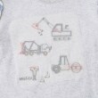 クレードスコープ(kladskap)の働く車アップリケ袖ボーダー長袖Tシャツ4