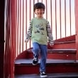 クレードスコープ(kladskap)の働く車アップリケ袖ボーダー長袖Tシャツ14