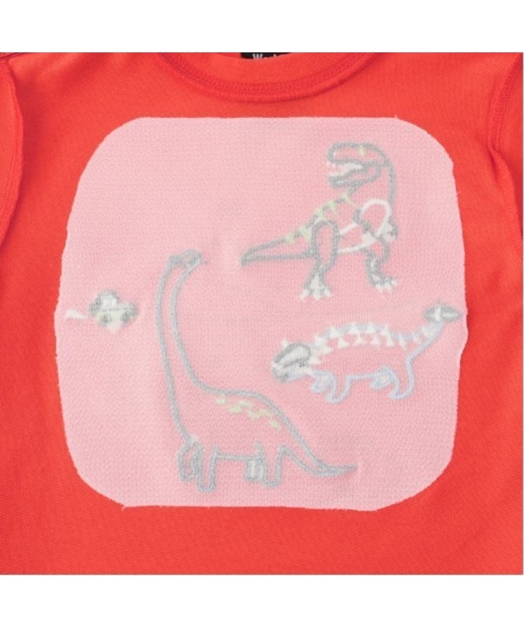 クレードスコープ(kladskap)の恐竜アップリケ長袖Tシャツ4