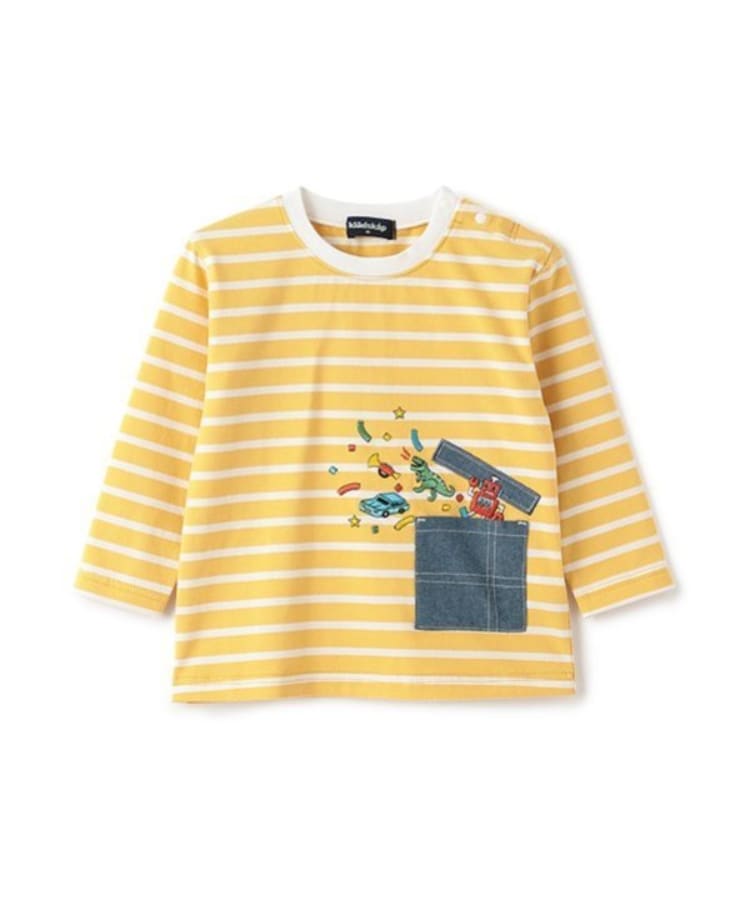 クレードスコープ(kladskap)のポケットからロボットボーダー長袖Tシャツ11