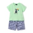 クレードスコープ(kladskap)のペンギンアップリケ半袖Tシャツセットアップ2