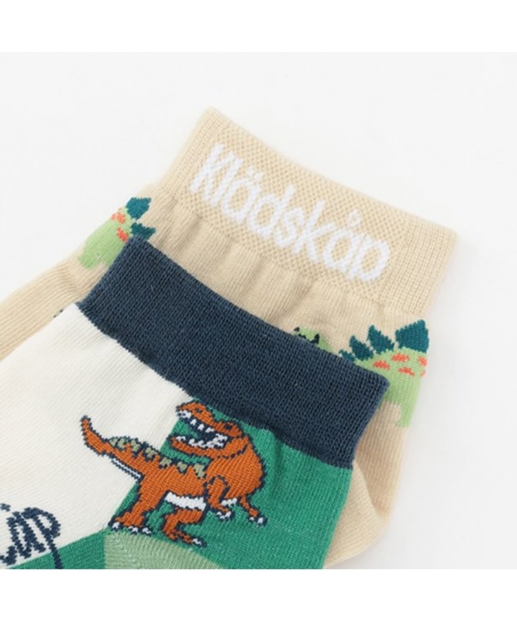 クレードスコープ(kladskap)の恐竜柄ショートソックス2足セット1